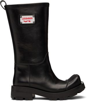 Charles Jeffrey LOVERBOY Black Sheathed Moggies Boots