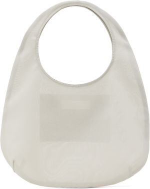 AMOMENTO Beige Sheer Tote