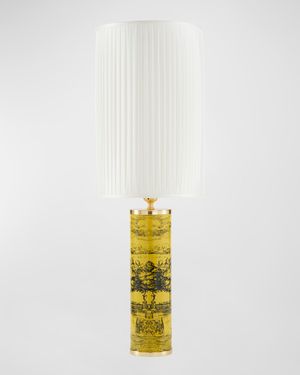 Cylindrical Pleated Lampshade