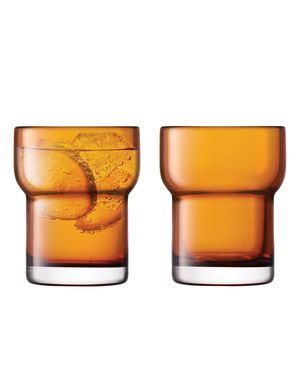 Utility Amber Tumblers, Set of 2