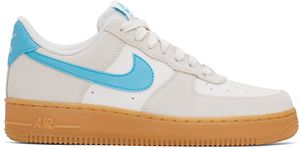 Nike Gray & Blue Air Force 1 '07 LV8 Sneakers
