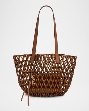 Panier Small Open-Work Bead Shoulder Bag