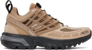 Salomon Baskets Pro beiges à technologie Agile Chassis™ System