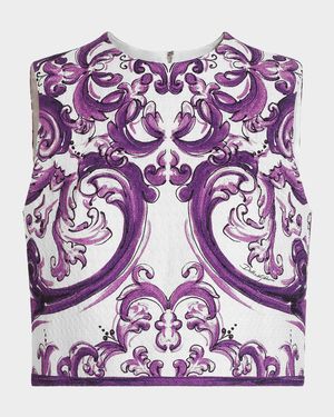 Majolica Boxy Crop Top