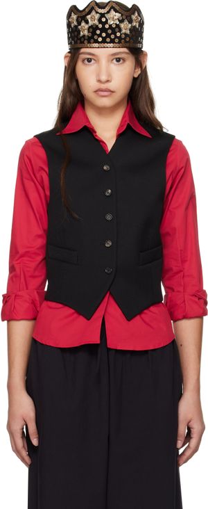 Bode Black Riding Twill Waistcoat