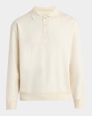 Men's Cocooning Cashmere Fleece Polo Sweater