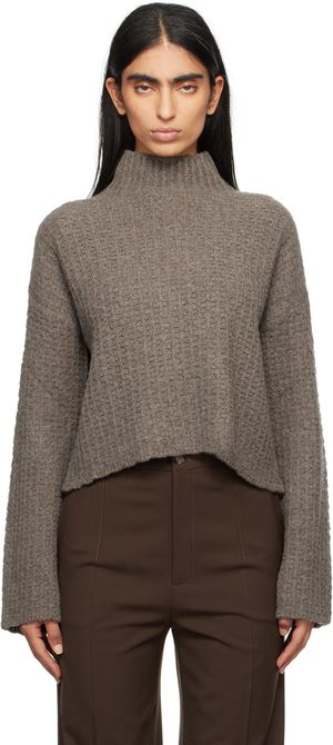 Loulou de Saison Col roulé Kris taupe