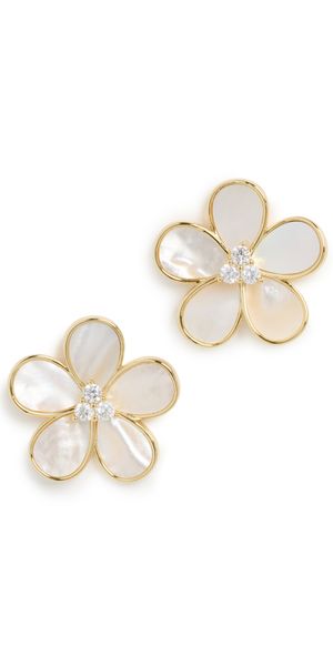 SHASHI Jardin Nacr Earrings Pearl One Size