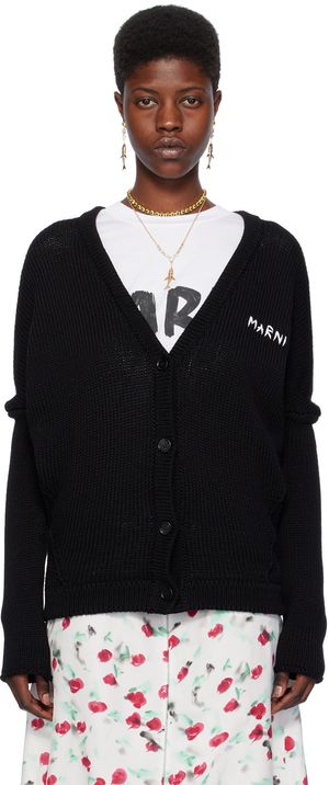 Marni Cardigan noir à boutons
