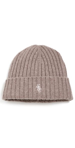 Sporty & Rich SRC Cashmere Beanie Tapioca One Size