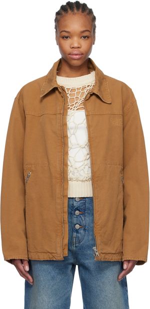 MM6 Maison Margiela Tan Canvas Jacket