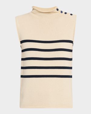 Trofeo Striped Cotton Knit Top