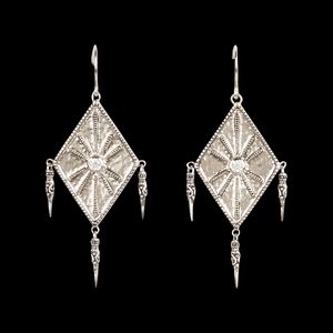 Ba&sh - Boucles d'oreilles pendantes en argent - Taille Unique - Argent