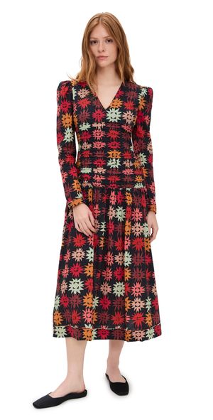 Carolina K Malika Dress Tabbi Brown XS