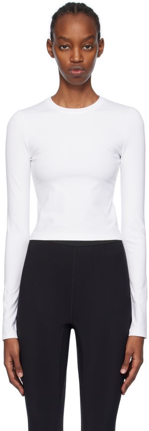 WARDROBE.NYC White Opaque Long Sleeve T-Shirt