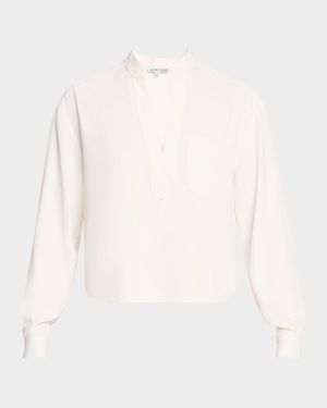 Dean Collared V-Neck Top