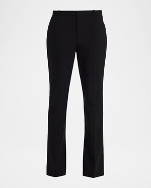Cotton-Blend Slim Cigarette Pants