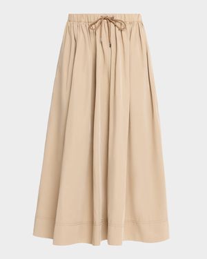 Bates Drawstring Midi Skirt