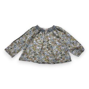 Bonpoint - Seconde Main - Blouse enfant vert - 4 ans - Taille 4A - Vert
