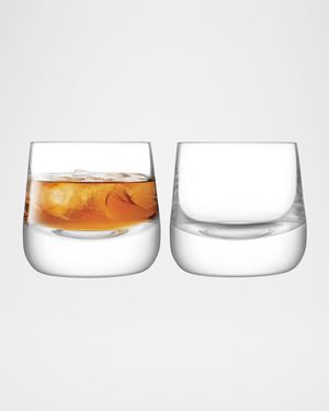 Bar Culture Whiskey Glasses, Set of 2