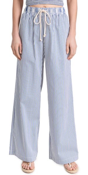 DONNI. Pop Pants Navy Stripe M