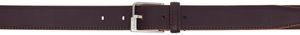 Maison Margiela Burgundy Pin-Buckle Belt