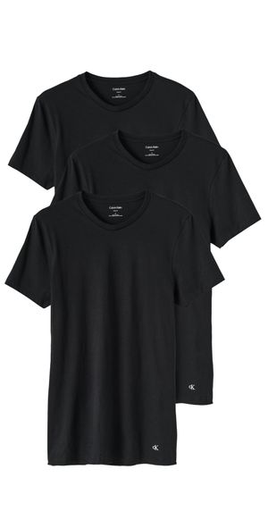 Calvin Klein Underwear Cotton Classic 3-Pack Crewneck T-Shirt Black M
