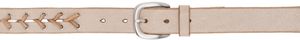 OUR LEGACY Ceinture de style corset beige
