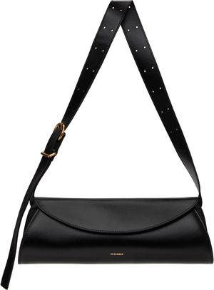 Jil Sander Black Cannolo Grande Bag