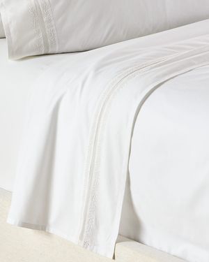 Miriah 200 Thread Count Percale Queen Flat Sheet