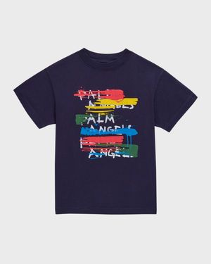 CLASSIC OVERLOGO TSHIRT SS WHITE NAVY
