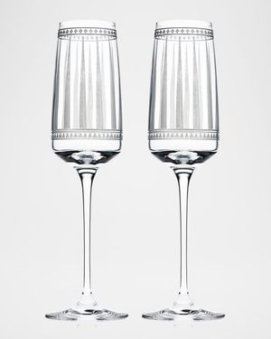 Marrakech Champagne Flute Glasses, Set of 2