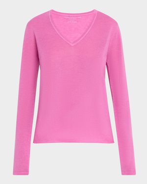 Machine Washable Cashmere V-Neck Pullover