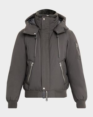 Men's Iker-Z 2-in-1 Down Bomber with Removable Shearling Bib