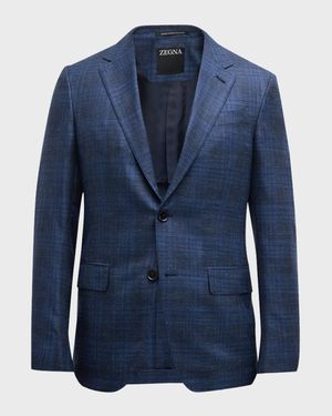 Men's Macro-Check Sport Coat