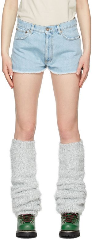 ERL Blue Denim Shorts