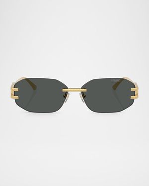 VE2274 Oval Metal Sunglasses