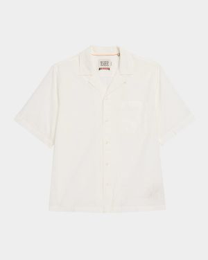 Men's Embroidered Camp Shirt