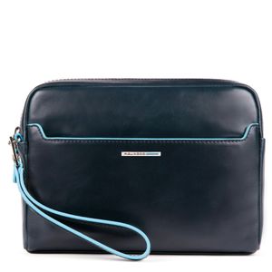 Piquadro - Pochette en cuir - Taille Unique - Bleu