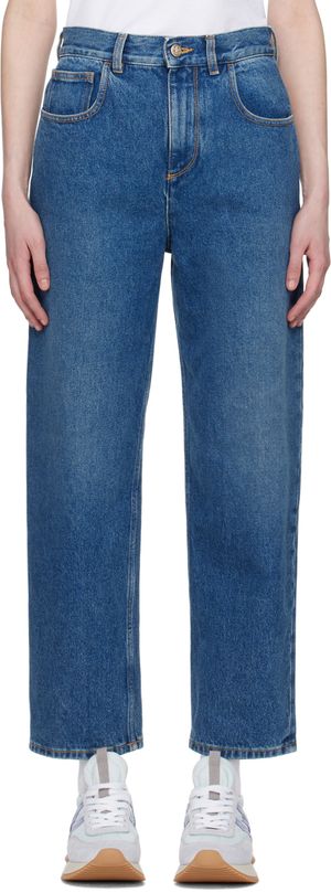 Moncler Indigo Five-Pocket Jeans