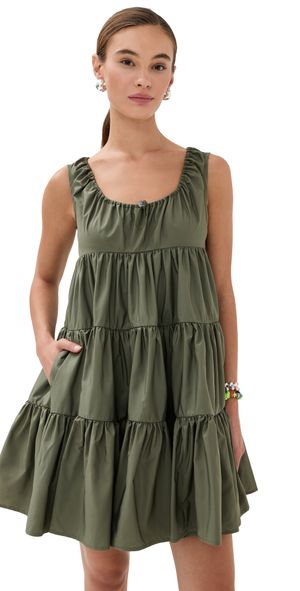 Cecilie Bahnsen Aino Dress Olive 8