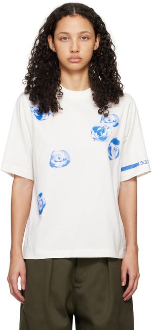 Burberry Off-White Rose T-Shirt