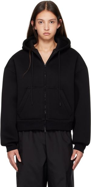 WARDROBE.NYC Black Bonded Zip Hoodie