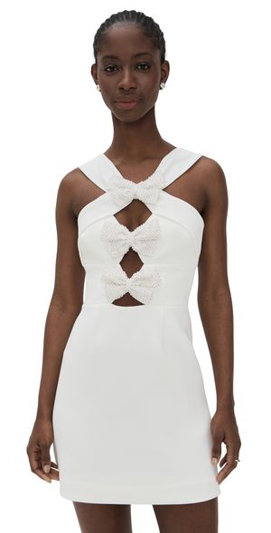 Rebecca Vallance Hermoine Mini Dress Ivory 6