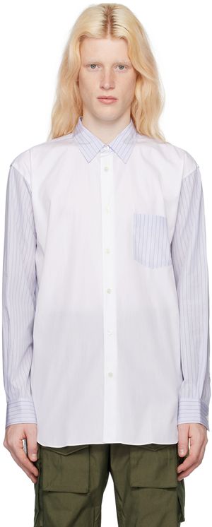 Comme des Garçons Shirt Chemise blanche à rayures