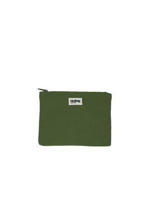Hindbag - Pochette ema éponge bleu nuage - Taille Unique - Kaki
