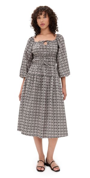 The Lulo Project New Bahia Dress Macrame All Over L