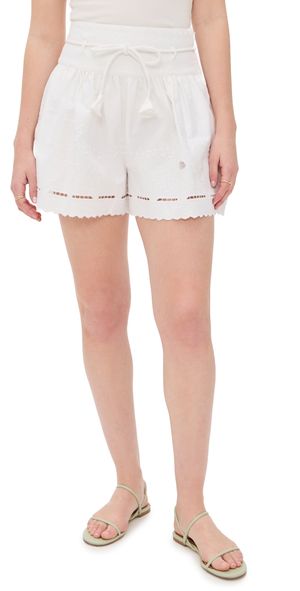 Hunter Bell Fern Shorts White Embroidery 2