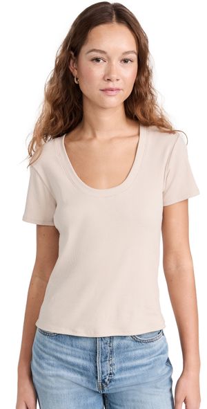 Z Supply Sirena Short Sleeve Tee Putty XS