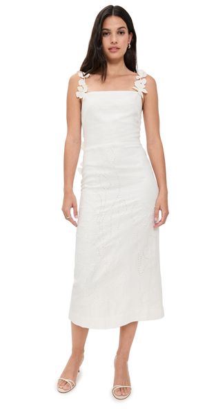 Andres Otalora Petalos Dress Off White 4